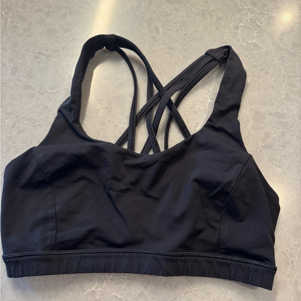 Lululemon Athletica Black Strappy Bra